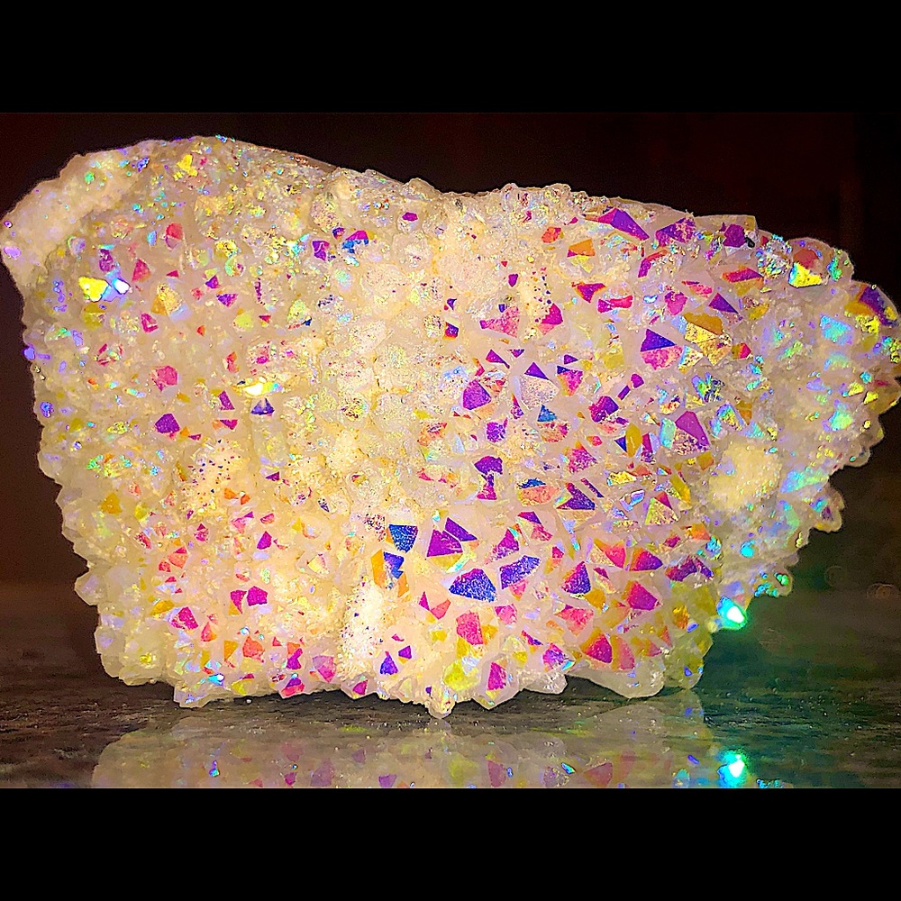 Raw Angel Aura Quartz Crystal.All offers welcome<3